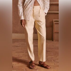NWT Sézane, Cyprien trousers - cream